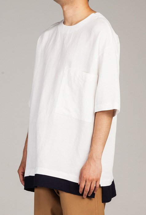 Linen layered pullover shirts_Off White(40%off 98000→58800)